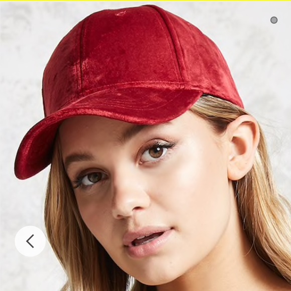 💜 2/$35 FE21 burgundy smooth velvet baseball cap - Picture 1 of 6